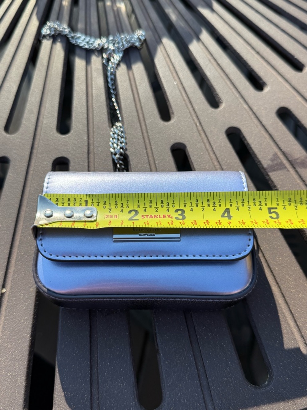 Kate Spade New York Kenzie Card Case Crossbody in a metallic finish, NWT - Picture 4 of 12